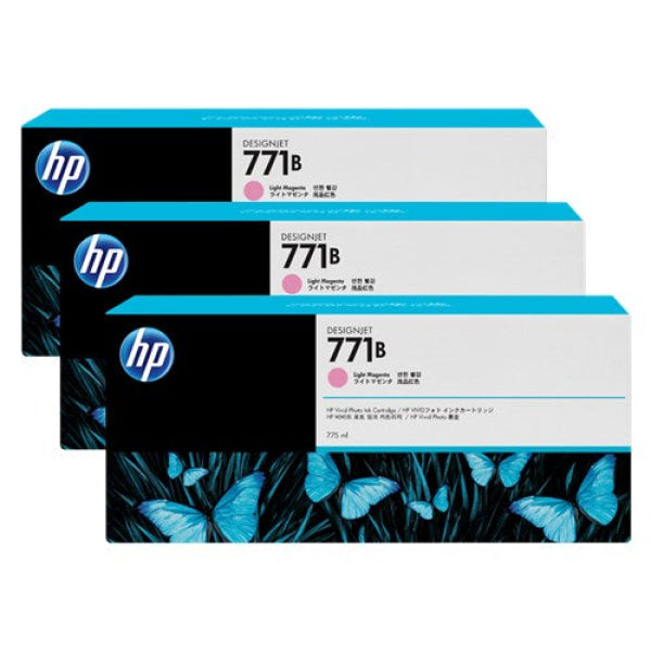 HP 771B LIGHT MAGENTA INK TRIPLE PACK 775ML DESIGNJET INK B6Y27A