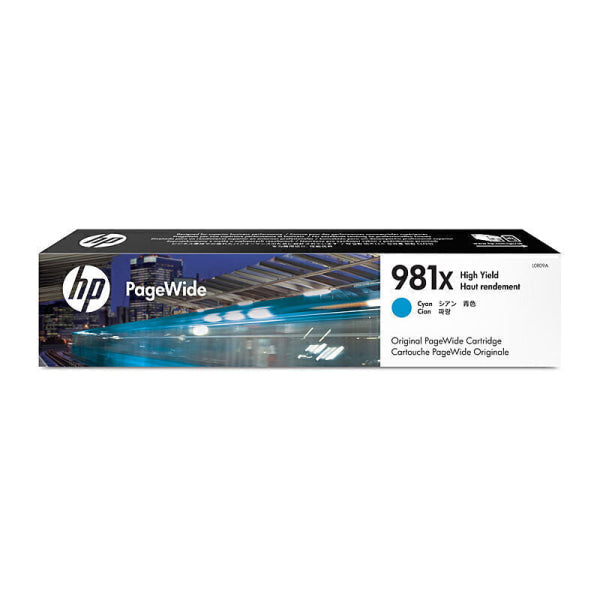 HP #981X Cyan Ink Cart L0R09A L0R09A