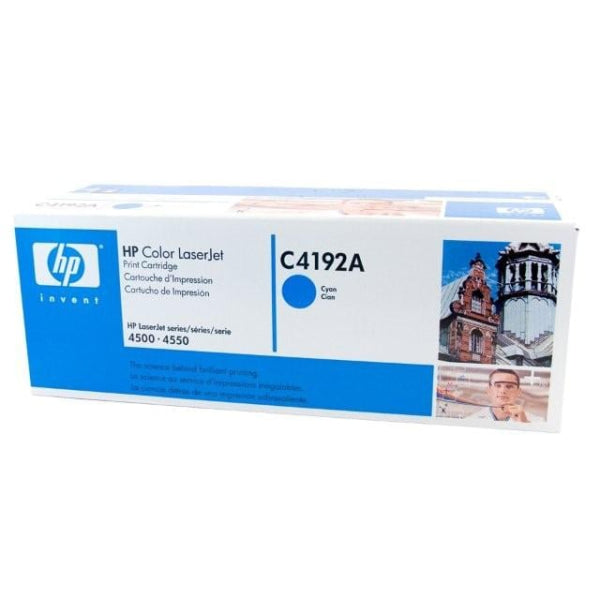 1 X Genuine Hp C4192A Cyan Toner Cartridge -