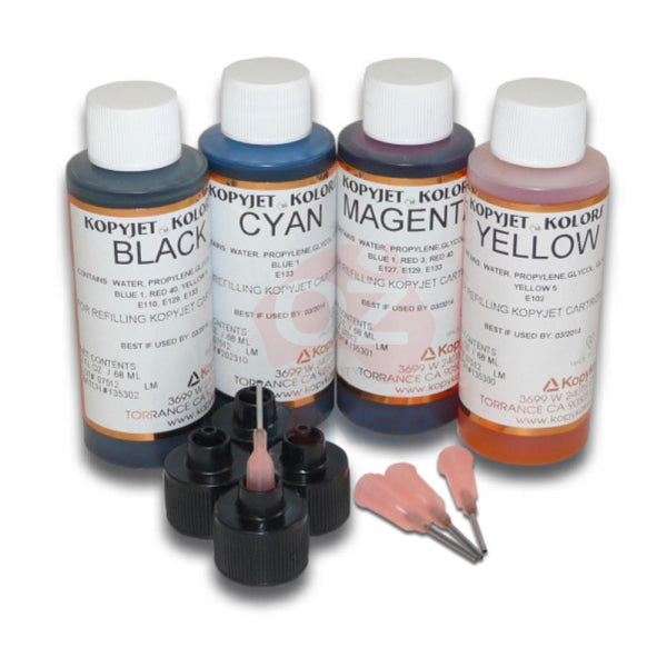 Genuine Kopyjet Edible Cake Refill Ink Set (68Ml X4) For Canon Pixma/Epson Ecotank Printers