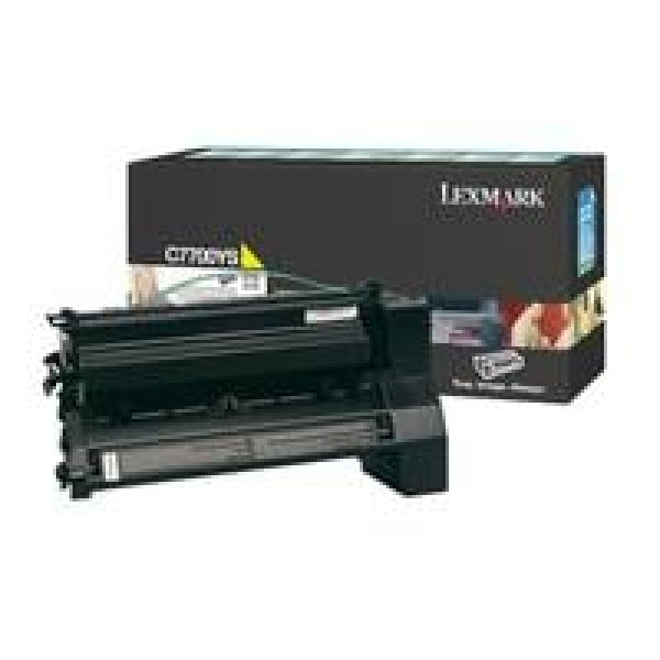 1 X Genuine Lexmark C772 Yellow Toner Cartridge Return Program -