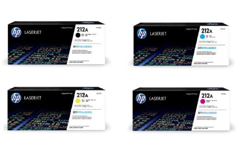*Bundle* 4x Pack Genuine HP W2120A W2121A W2122A W2123A C/M/Y/K Toner Cartridge Set #212A