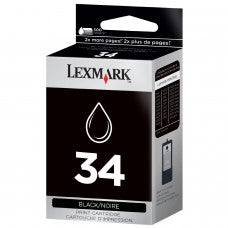 Lexmark #34 Black Ink Cartridge for Z818/X5250/X5270/X4530/X4550/X5200(18C0034A)