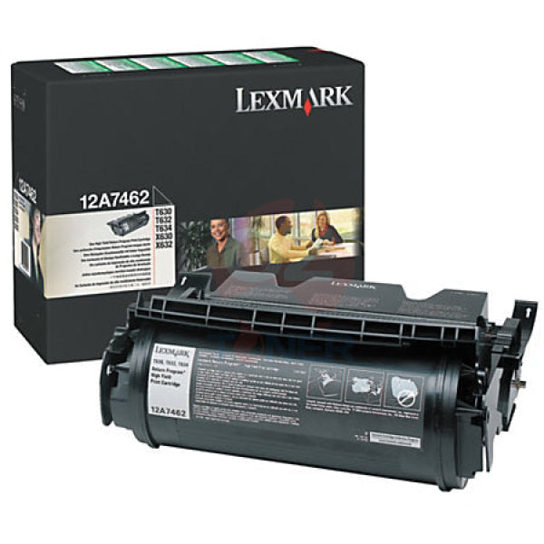 *promo* Lexmark Genuine 12A7462 Hy Return Program Toner For T630/t632/t634/x632/x634 (21K) Cartridge