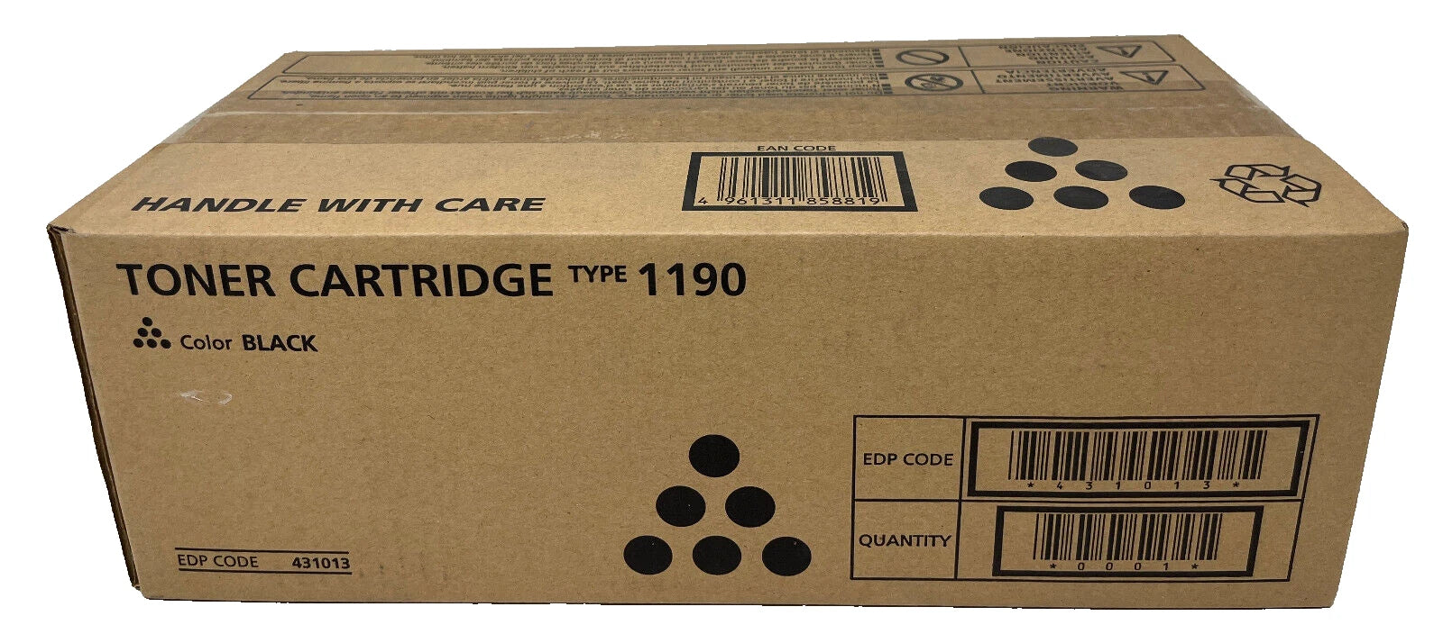 Genuine Ricoh FAX-1190 / FAX-1190L Black Toner Cartridge – TYPE-1190 – 2,000 Page Yield