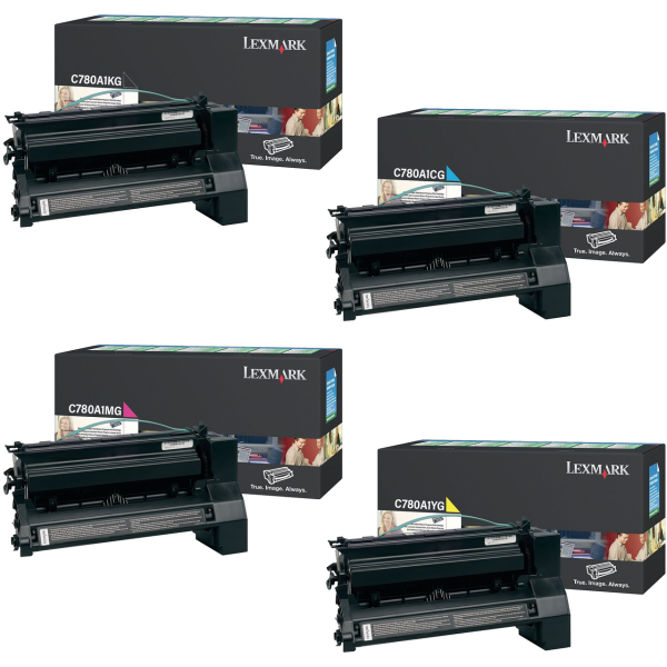 *Sale!*4 Pack Genuine Lexmark C780 Toner Cartridge Set For C780Dn X782E (6K) -