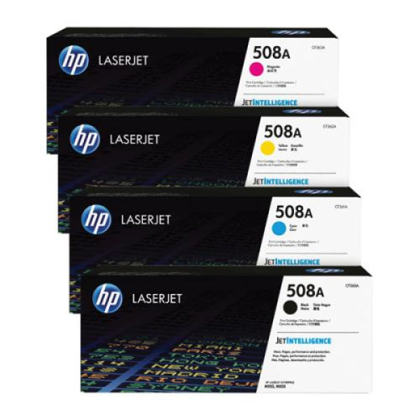*Sale!* 4X Pack Genuine Hp Cf360A Cf361A Cf362A Cf363A Toner Cartridge Set For M577Dn M553Dn M553N