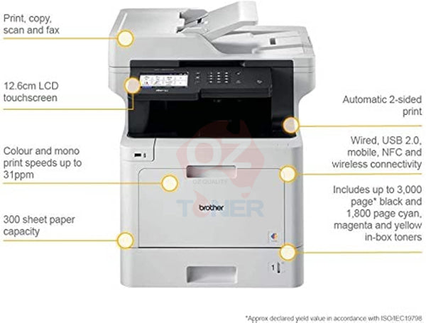 Brother Mfc-L8900Cdw All-In-One Color Laser Multifunction Printer+Wi-Fi+Duplex Scan Tn441Bk Printer