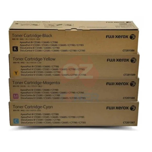 *Sale!* Genuine Fuji Xerox Ct201586 Ct201587 Ct201588 Ct210589 C/M/Y/K Toner Set For Docucentre-V
