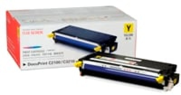 1 X Genuine Fuji Xerox Docuprint C2100 C3210 Yellow Toner Cartridge Ct350488 -