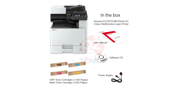 *Sale!* Kyocera M8124Cidn A3 Colour Laser Mfp Printer+3-Year Wty 24Ppm 1102P43As0 Printer Multi