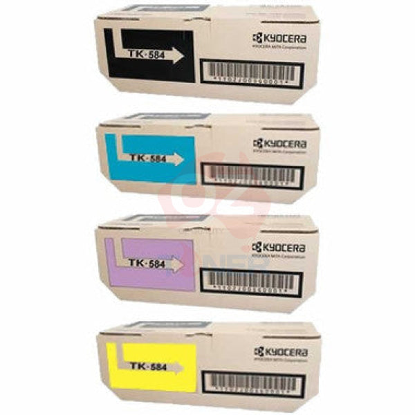 *Special!* 4X Pack Genuine Kyocera Tk-584C/M/Y/K Toner Cartridge Set For Fsc5150Dn P6021Cdn (3.5K) -