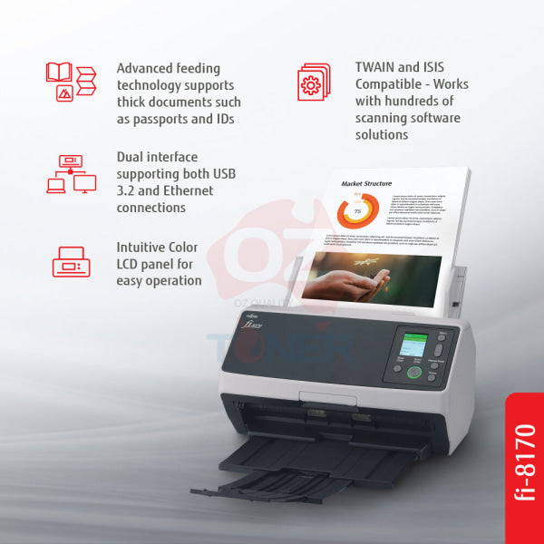 *Special!* Fujitsu Fi-8190 A4 Sheet-Fed Duplex Image Scanner Usb 3.2/90Ppm+Wty (Rrp$3 472.70)