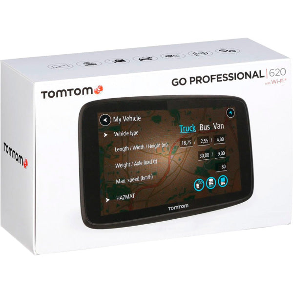 *Sale!* Tomtom Go 620 6 Wifi Gps Navigation System Lifetime World Map/ Speed Cam 4Pn60