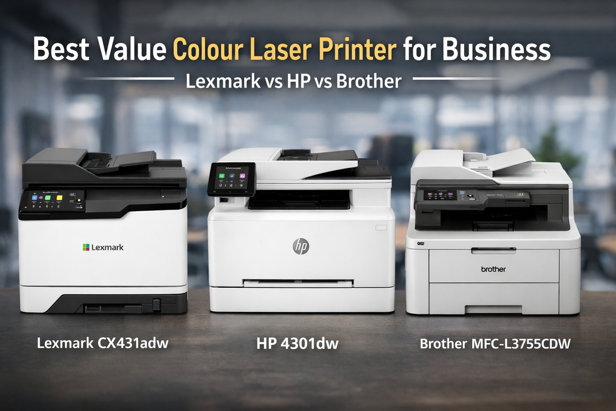 Best Value Colour Laser Printer for Business: Lexmark vs HP vs Brother