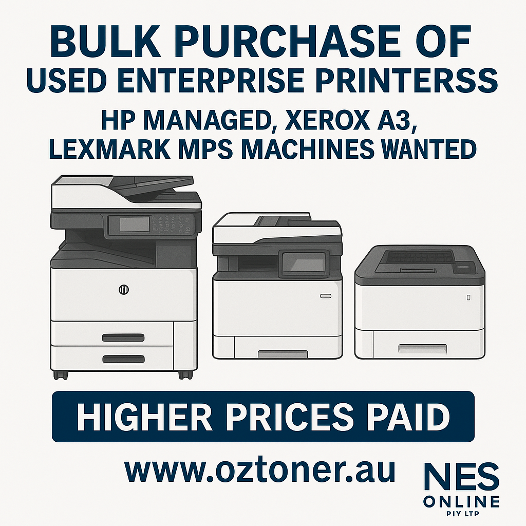 Bulk Purchase of Used Enterprise Printers | HP Managed, Xerox A3, Lexmark MPS Machines Wanted