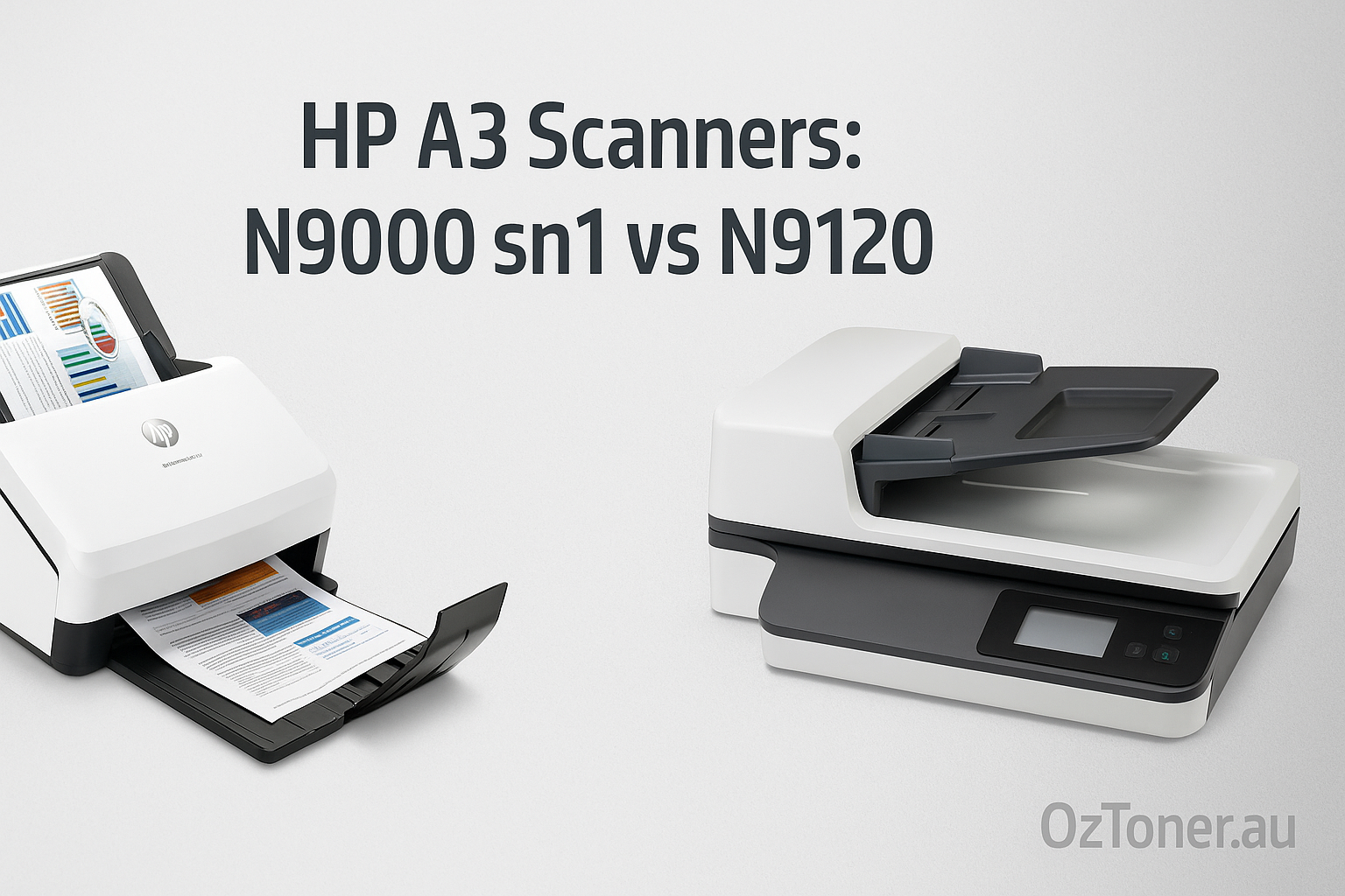 HP A3 Document Scanner Comparison - HP ScanJet N9000 sn1 vs N9120 A3 Document Scanner