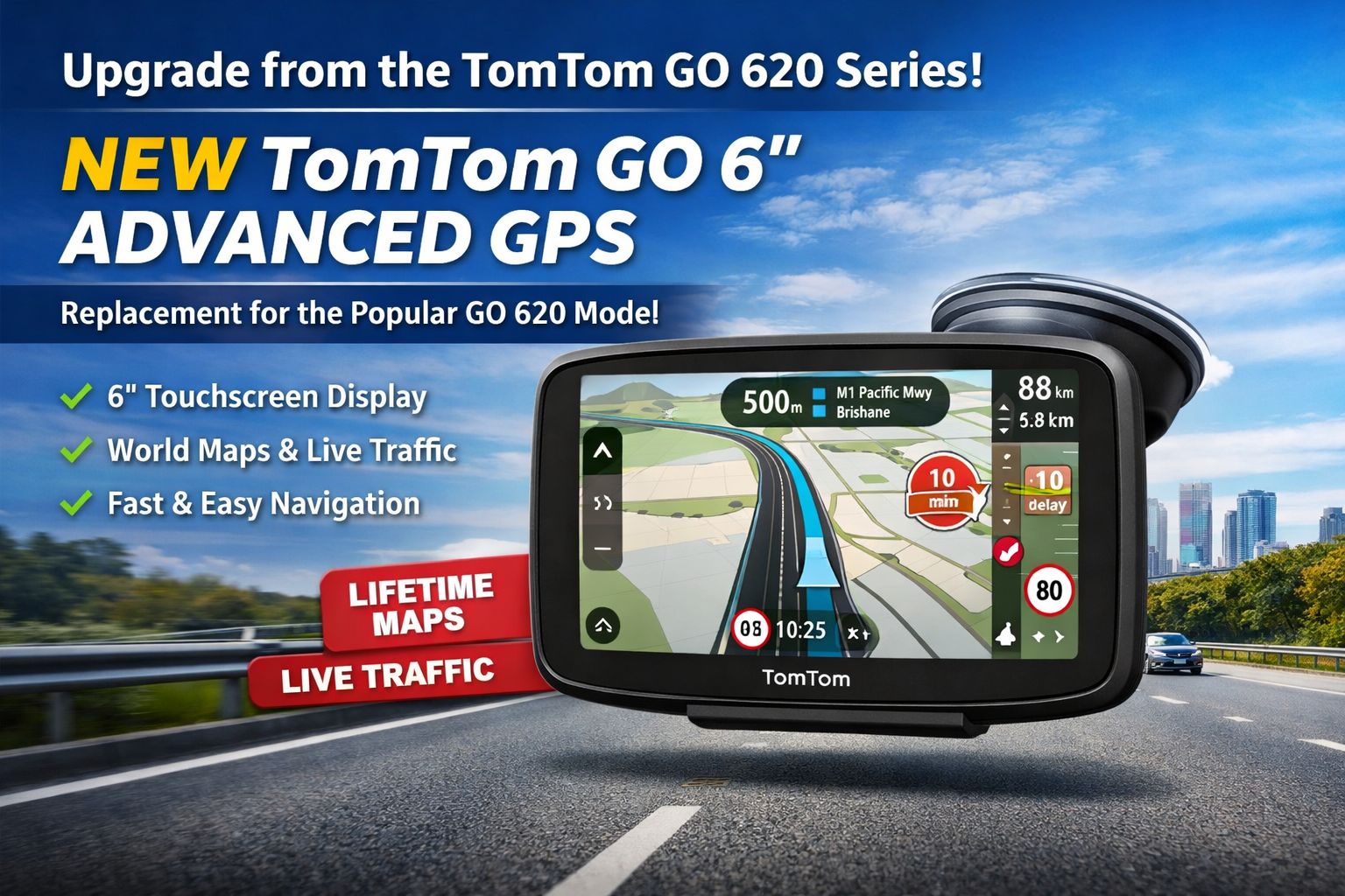 TomTom GO 620 Replacement Guide — Meet the New TomTom GO 6" Advanced GPS (4YF60)