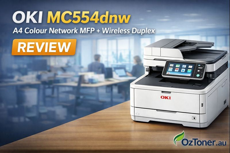 OKI MC554dnw A4 Colour Network MFP Review:Compact Power Meets Modern Office Workflow