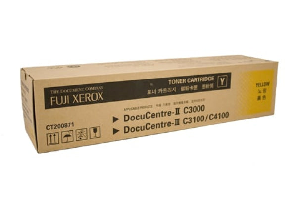 1 X Genuine Fuji Xerox Docucentre Ii C3000 Iii C3100 C4100 Yellow Toner Cartridge Ct200871 -