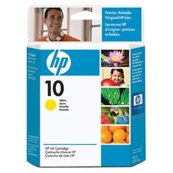 1 X Genuine Hp 10 Yellow Ink Cartridge C4842Aa -