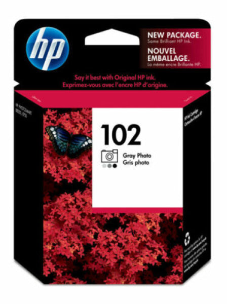 1 X Genuine Hp 102 Grey Photo Ink Cartridge C9360Aa -