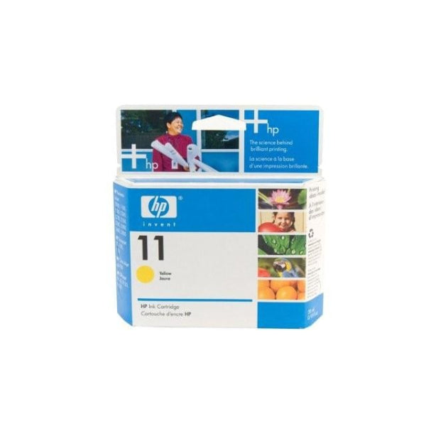 1 X Genuine Hp 11 Yellow Ink Cartridge C4838Aa -