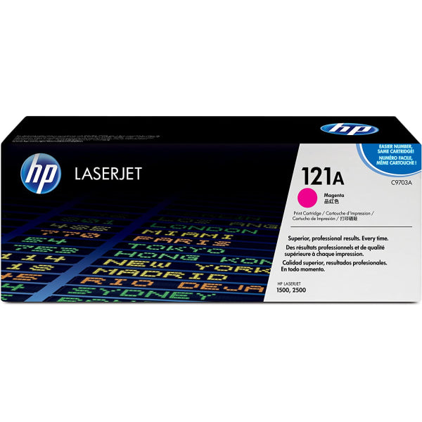 1 X Genuine Hp C9703A Magenta Toner Cartridge 121A -