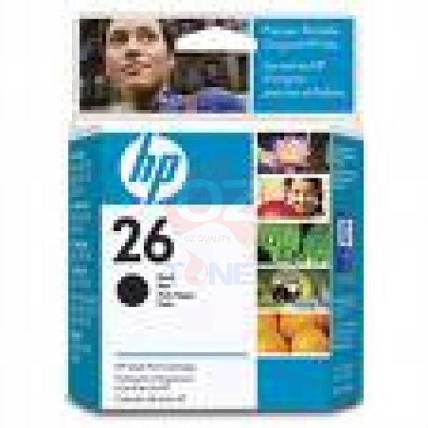 1 X Genuine Hp 26 Black Ink Cartridge 51626Aa -