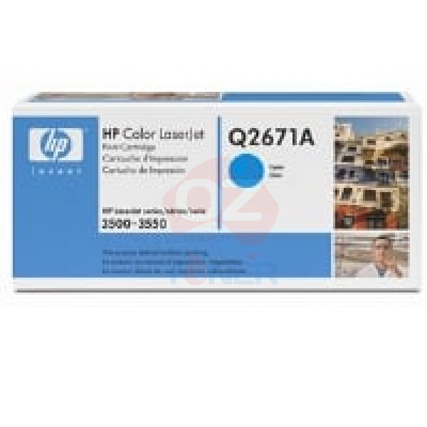 1 X Genuine Hp Q2671A Cyan Toner Cartridge 309A -