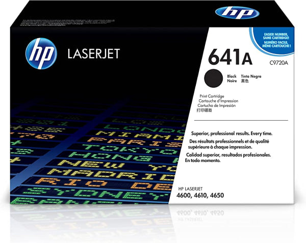 1 X Genuine Hp C9720A Black Toner Cartridge 641A -