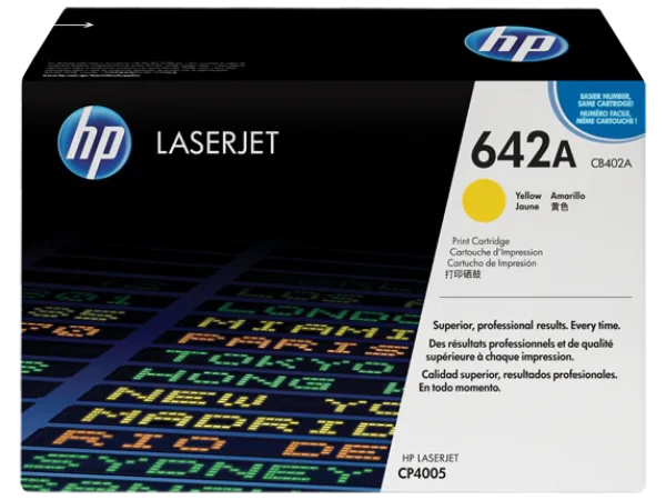1 X Genuine Hp Cb402A Yellow Toner Cartridge 642A -