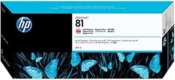 1 X Genuine Hp 81 Light Magenta Ink Cartridge C4935A -