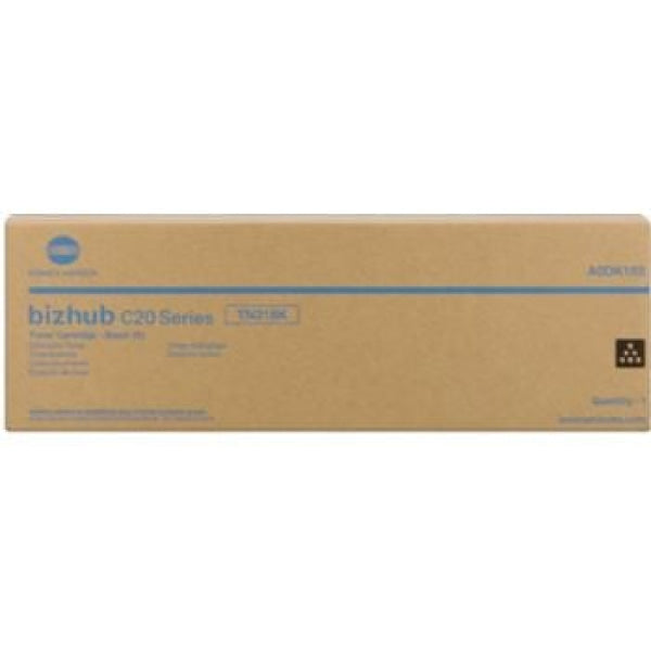 1 X Genuine Konica Minolta Bizhub C20 Black Toner Cartridge Tn318K Aodk153 -