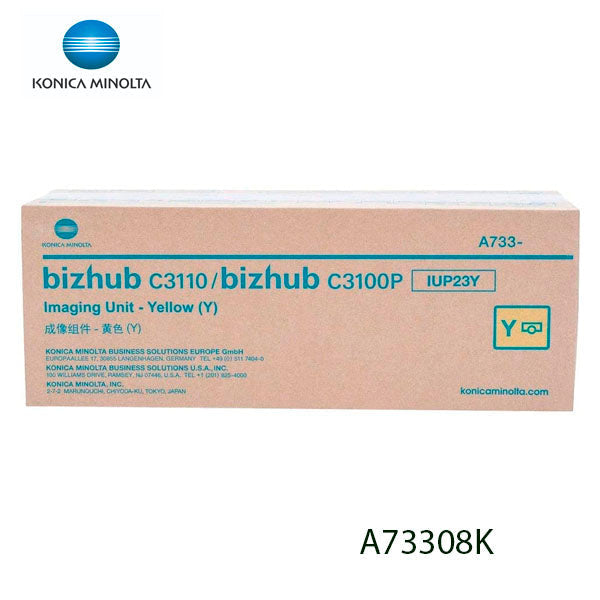 1 X Genuine Konica Minolta Bizhub C3100P C3110 Yellow Imaging Drum Unit Iup23Y [A73308K] Cartridge -