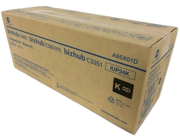 1 X Genuine Konica Minolta Bizhub C3351 C3851 Black Imaging Drum Unit Iup24K A95X01D Cartridge -