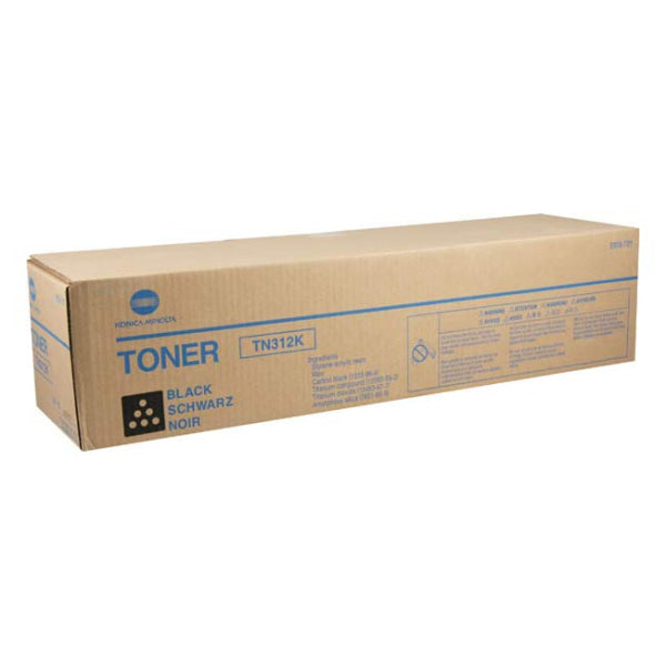 1 X Genuine Konica Minolta Bizhub C352 Black Toner Cartridge Tn312K 8938705 -
