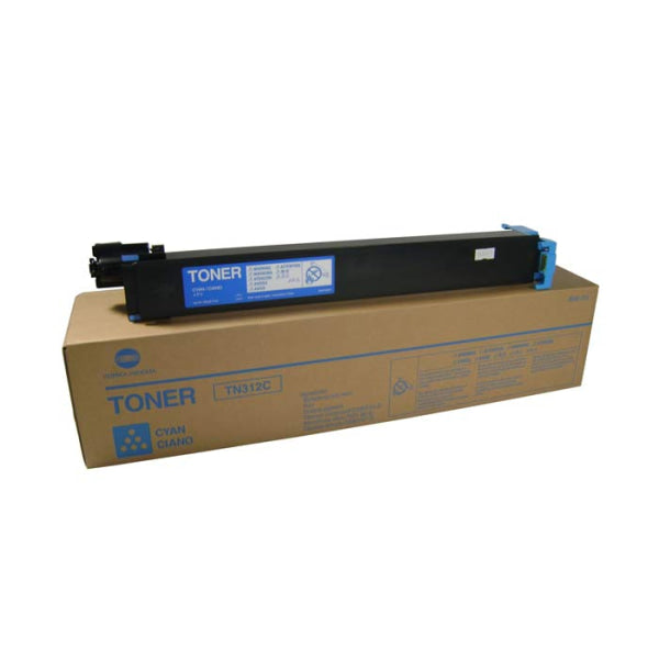 1 X Genuine Konica Minolta Bizhub C352 Cyan Toner Cartridge Tn312C 8938708 -