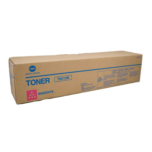 1 X Genuine Konica Minolta Bizhub C352 Magenta Toner Cartridge Tn312M 8938707 -