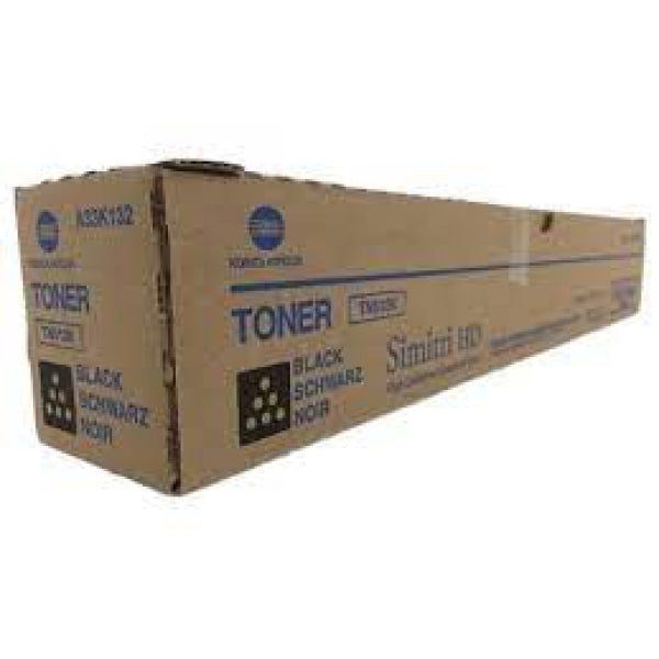 1 X Genuine Konica Minolta Bizhub C454 C554 Black Toner Cartridge Tn512K 27.5K [A33K192] -