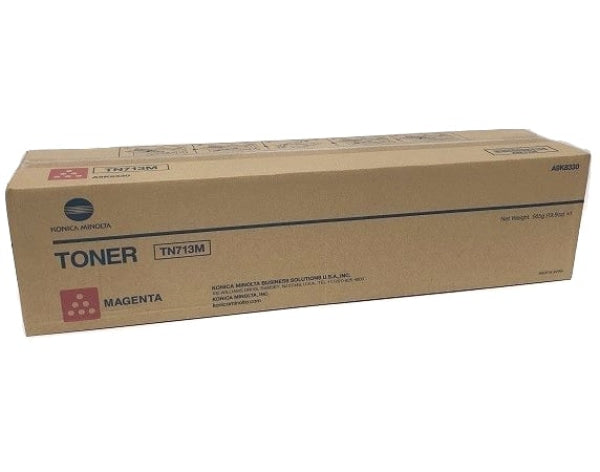 1 X Genuine Konica Minolta Bizhub C659 C759 Magenta Toner Cartridge Tn713M A9K8350 -