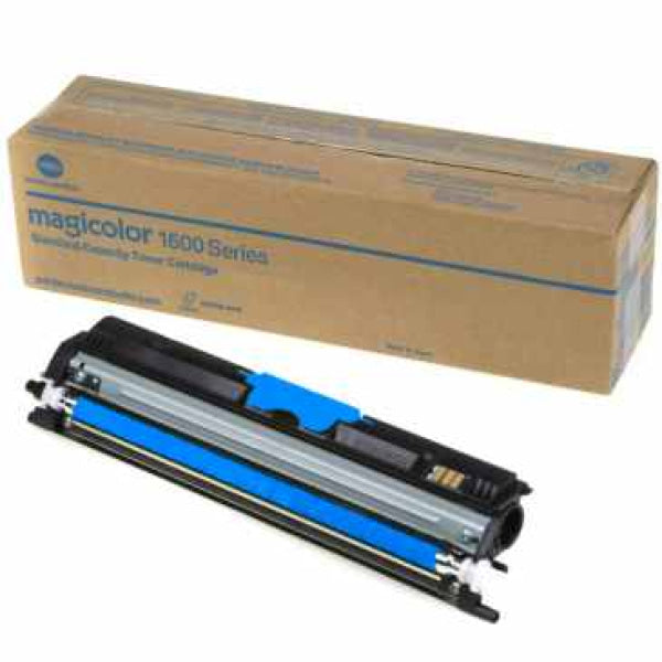 1 X Genuine Konica Minolta Magicolor 1600 1650 1690 Cyan Toner Cartridge A0V30Hk -