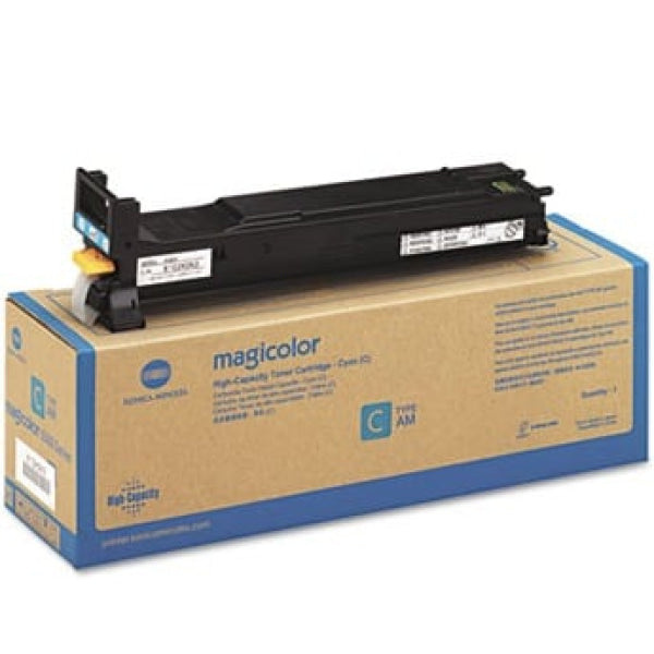1 X Genuine Konica Minolta Magicolor 4600 4650 4695 Cyan Toner Cartridge A0Dk492 -