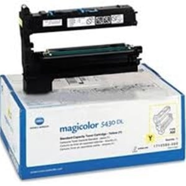 1 X Genuine Konica Minolta Magicolor 5400 5430 5440 5450 Yellow Toner Cartridge 1710583002 -