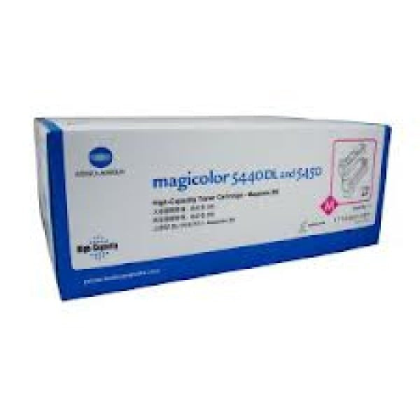 1 X Genuine Konica Minolta Magicolor 5440 5450 Magenta Toner Cartridge 1710605007 -