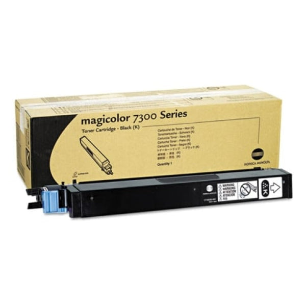 1 X Genuine Konica Minolta Magicolor 7300 Black Toner Cartridge 1710530001 -