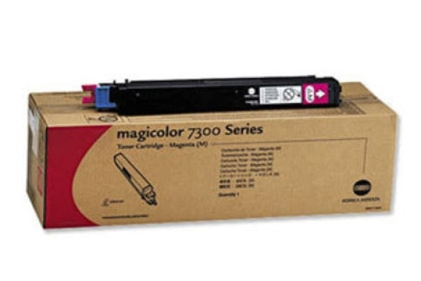 1 X Genuine Konica Minolta Magicolor 7300 Magenta Toner Cartridge 1710530003 -