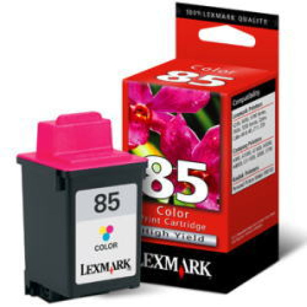 1 X Genuine Lexmark #85 Colour Ink Cartridge High Yield 12A1985 -