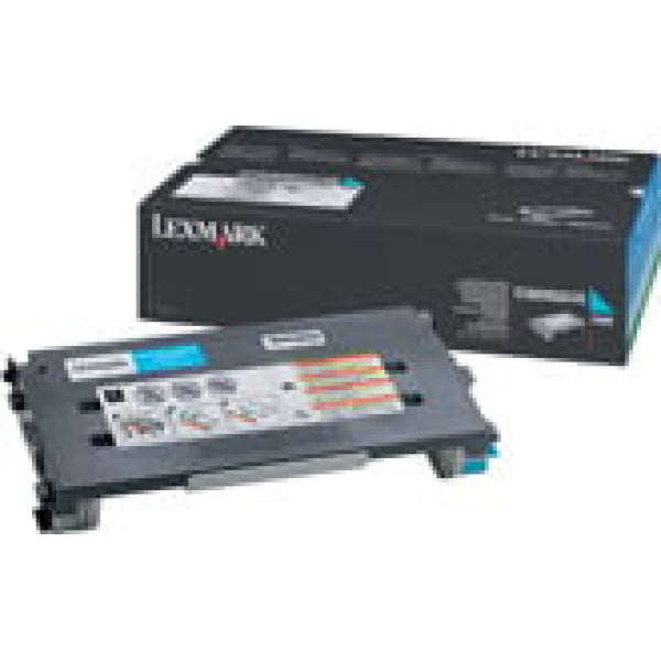 1 X Genuine Lexmark C500 X500 X502 Cyan Toner Cartridge -