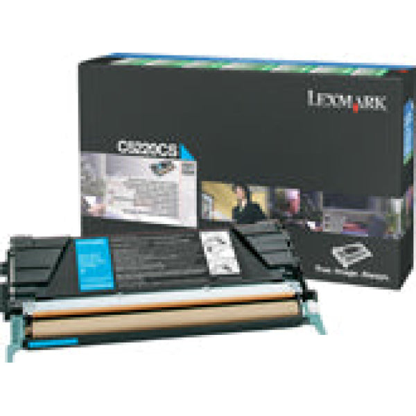 1 X Genuine Lexmark C522 C524 C532 C534 Cyan Toner Cartridge Standard Yield Return Program -